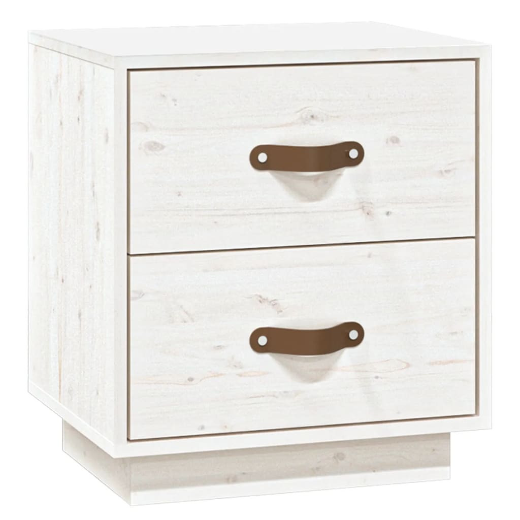 Szafka Nocna Stolik Komoda Biała z Szufladą Do Sypialni 40x34x45 cm
