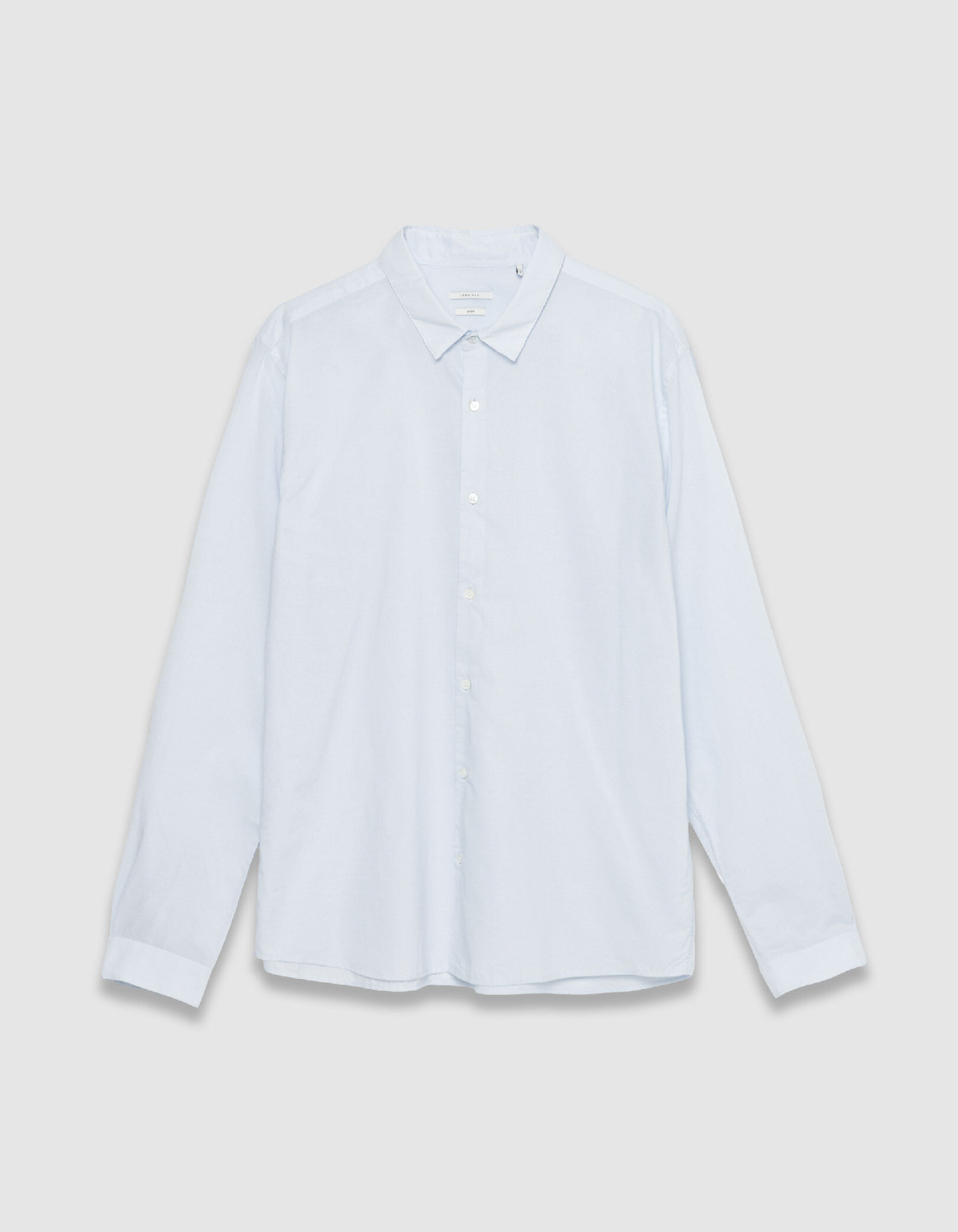 Chemise regular verte voile de coton bio Homme