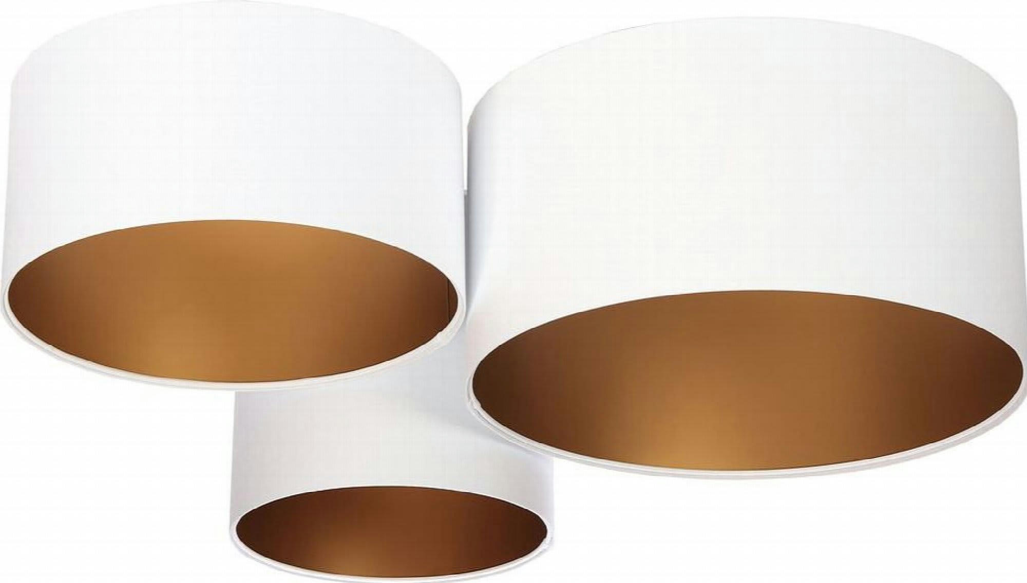 TRIO - Plafonnier Tissu Blanc