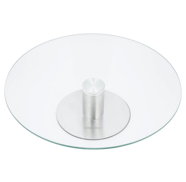 Patera do ciasta tortu ciast ciasteczek okrągła 30cm szklana KINGHOFF