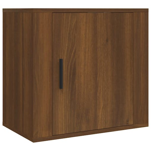 NNEVL Wall-mounted Bedside Cabinets 2 pcs Brown Oak 50x30x47 cm
