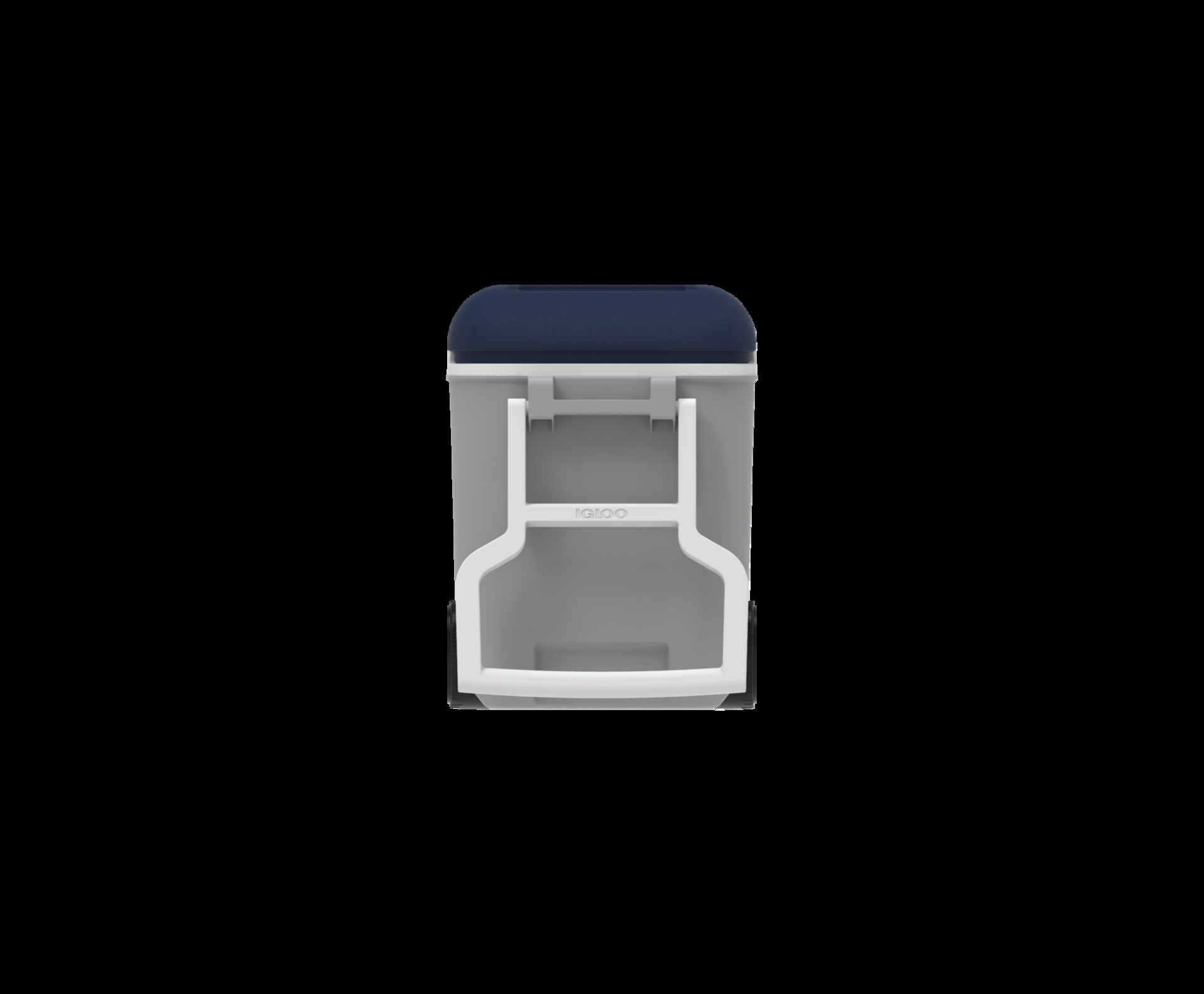 Igloo Wheelie Cooler, with Handle, 53 Can Capacity, 38-L, Grey/Blue