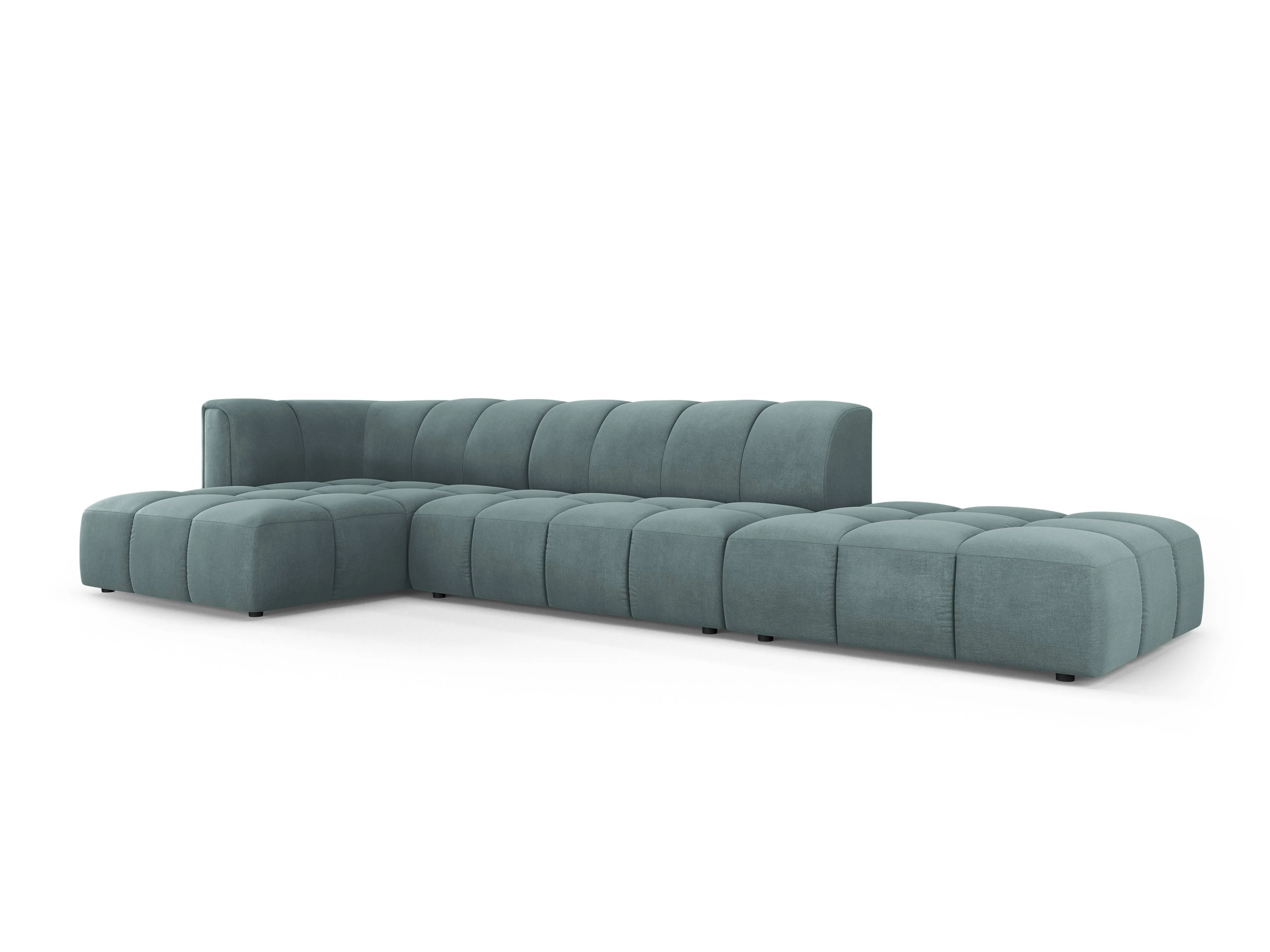 Hoekbank Francesca chenille links 5-zits