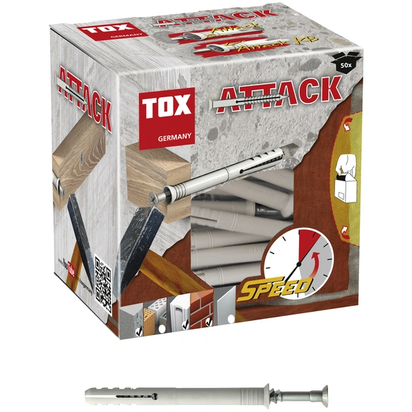 Nageldübel, Polyamid (PA), 50 Stück, 8 x 140 mm