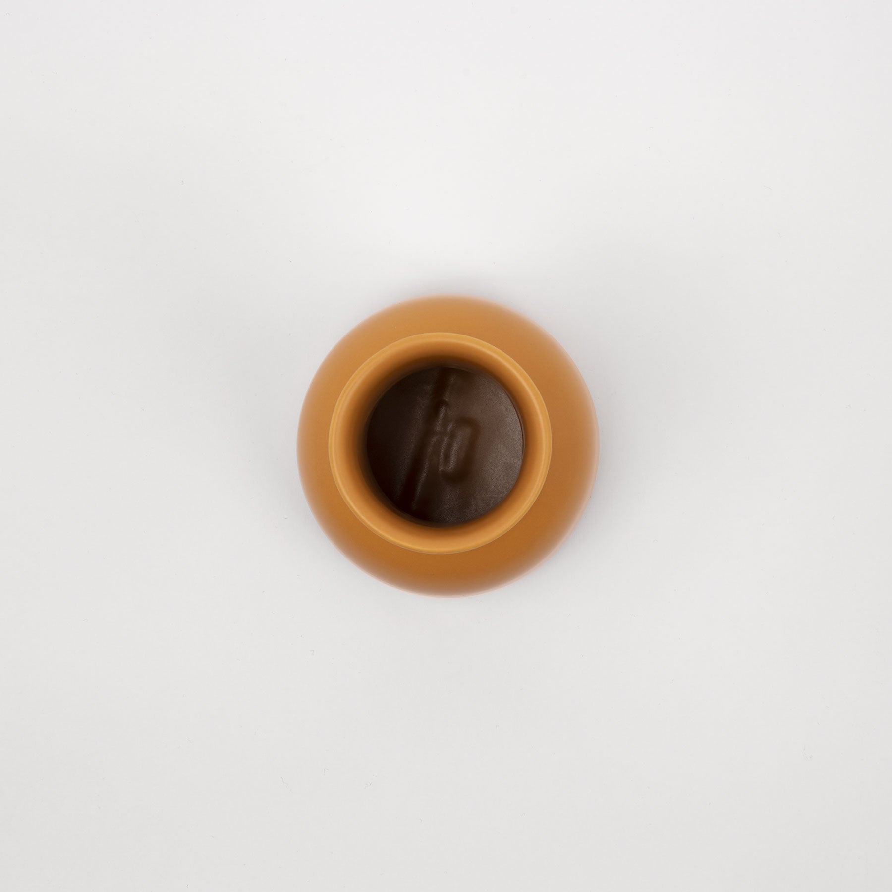 Mustard Sculptural Carafe - Tall-Neck Ceramic Pitcher