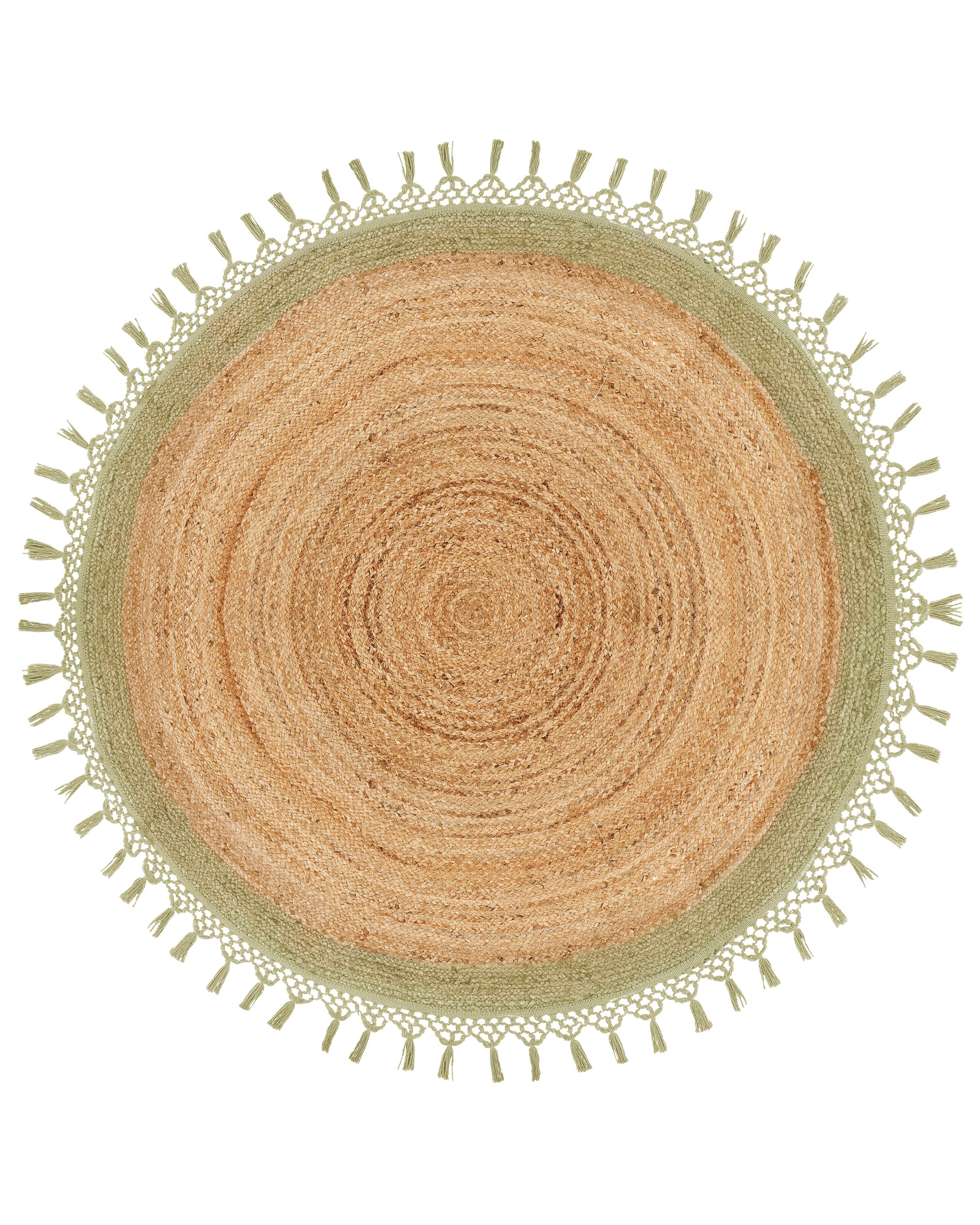 Rug MARTS Green ? 140 cm Jute
