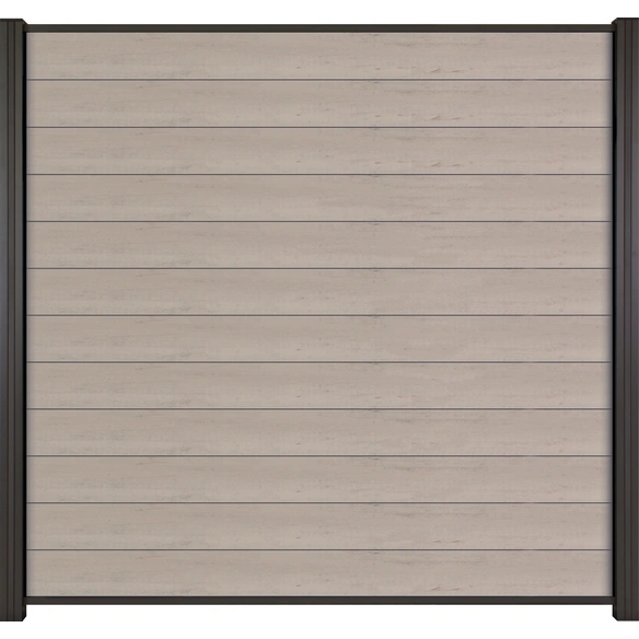 WPC-Steckzaun-Bohlenset »Turino«, WPC, (BxH): 179 x 90 cm