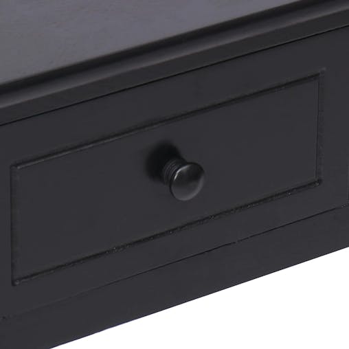 NNEVL Writing Desk Black 110x45x76 cm Wood