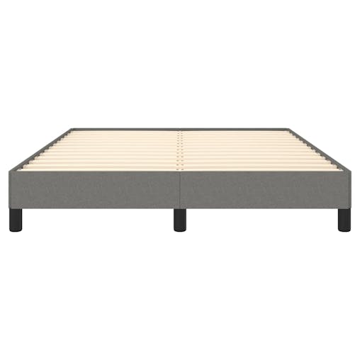 NNEVL Bed Frame Dark Grey 137x187 cm Double Fabric