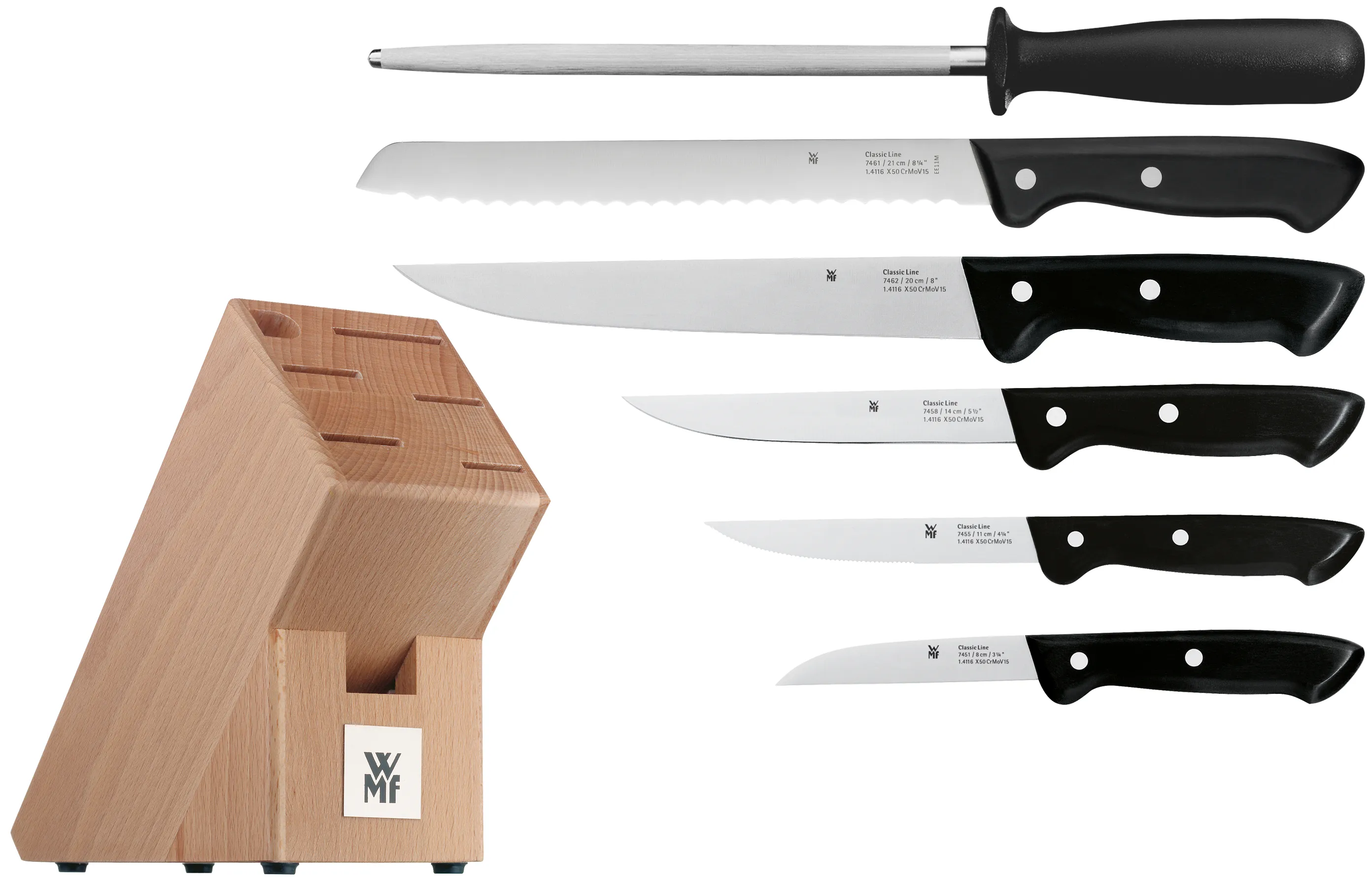 CLASSIC LINE Knife block set, 7-pcs