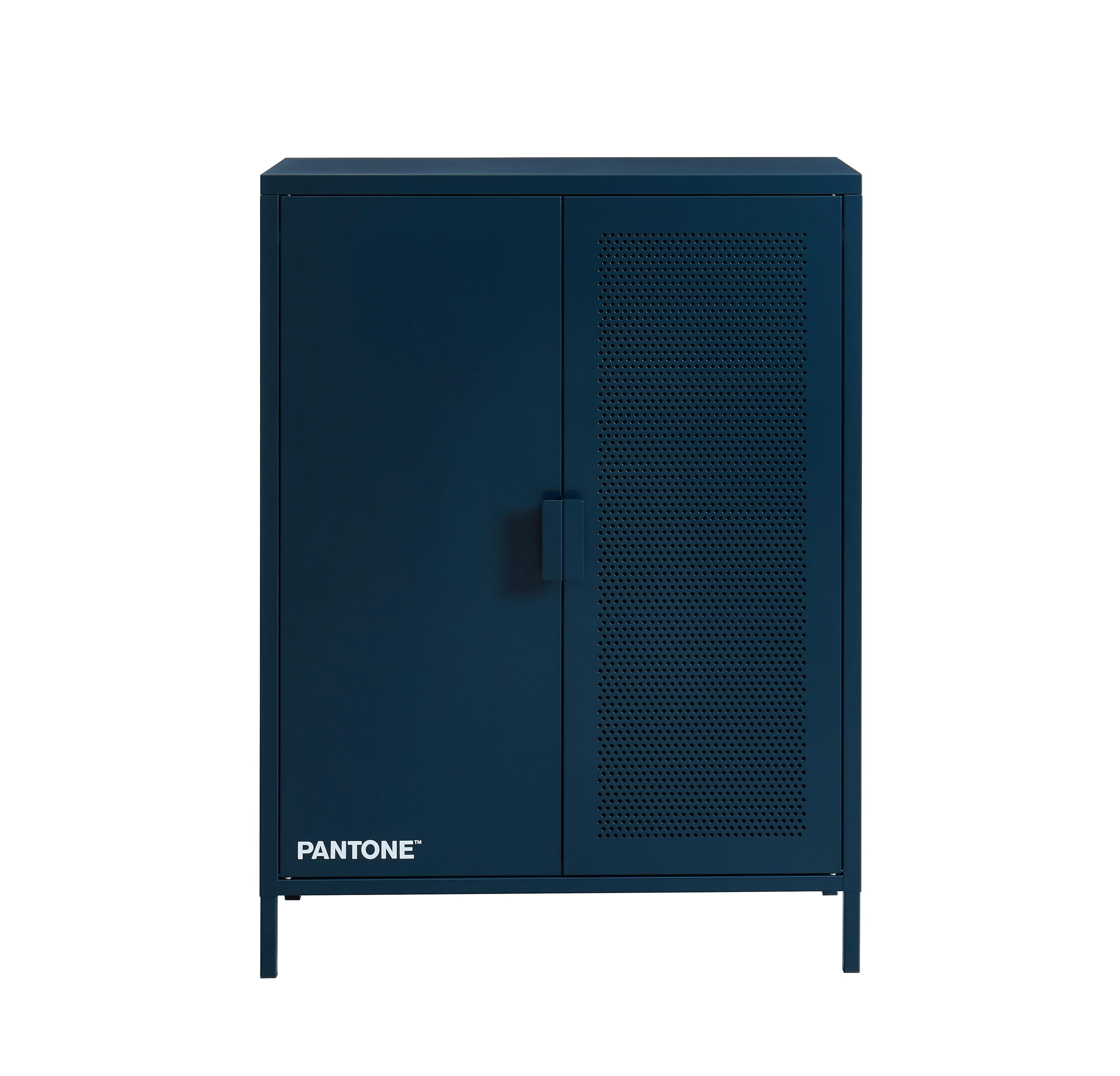 PANTONE - Buffet  métal bleu nuit h100cm