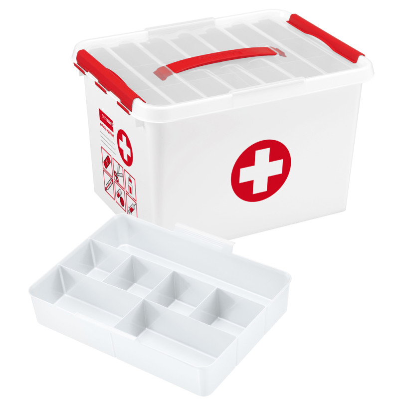 Boîte Premiers secours à compartiments 22 L SUNWARE