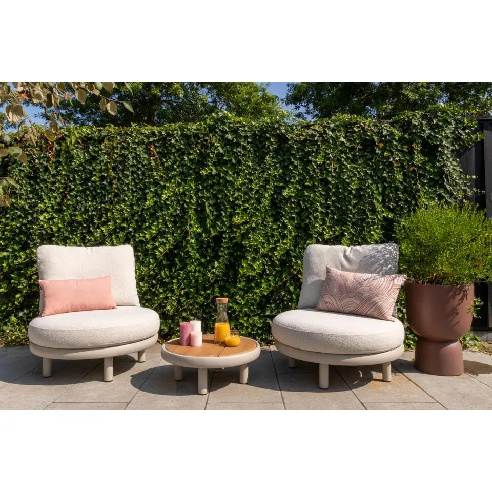 VDG Breeze loungestoel - Naturel/Mokka