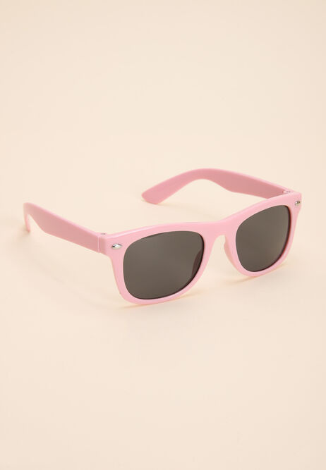Girls Pink Square Frame Sunglasses