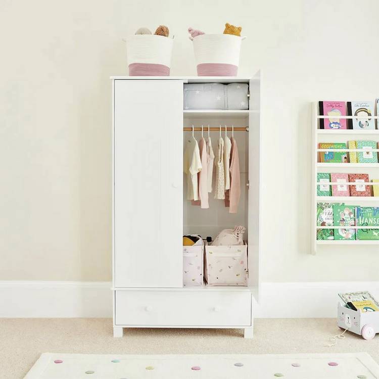 Great Little Trading Company Lulworth 2 Door Wardrobe -White