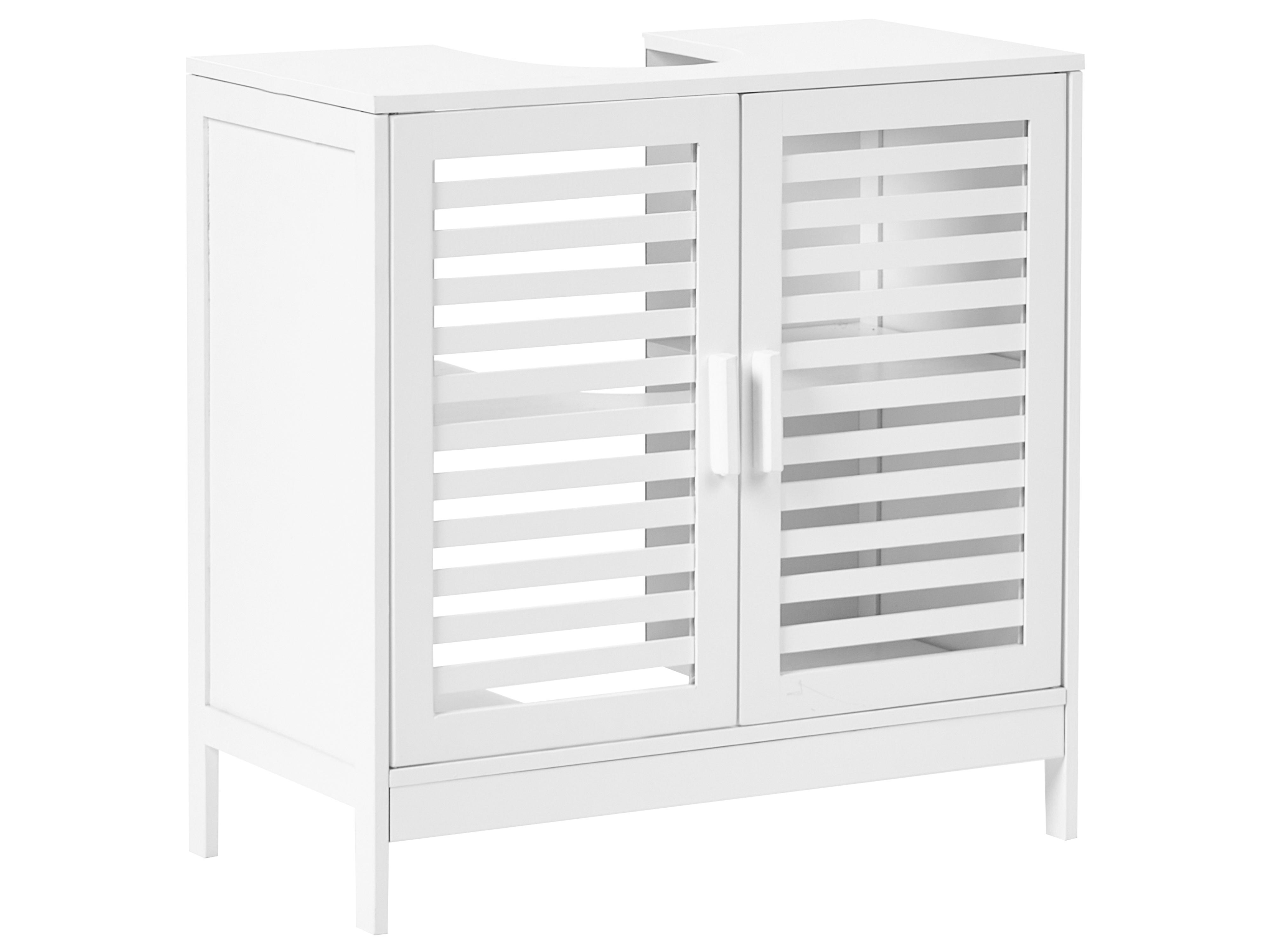 Vanity Unit MISSOULA Bamboo 60 cm White