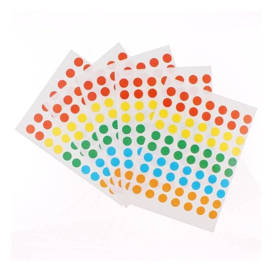 Blick Circle Labels 350 Pack Assorted Colours