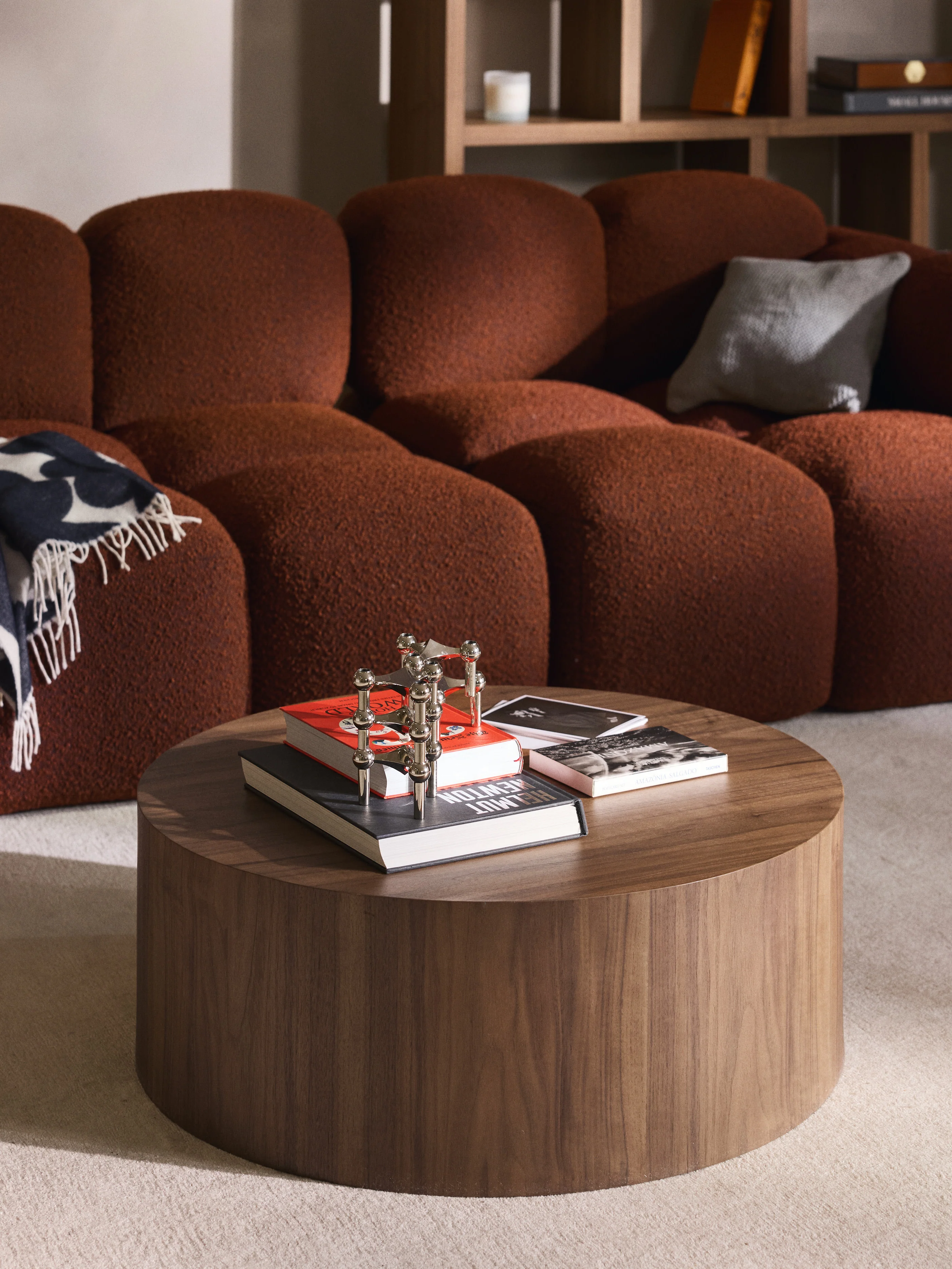 Runder Holz-Couchtisch Dan
