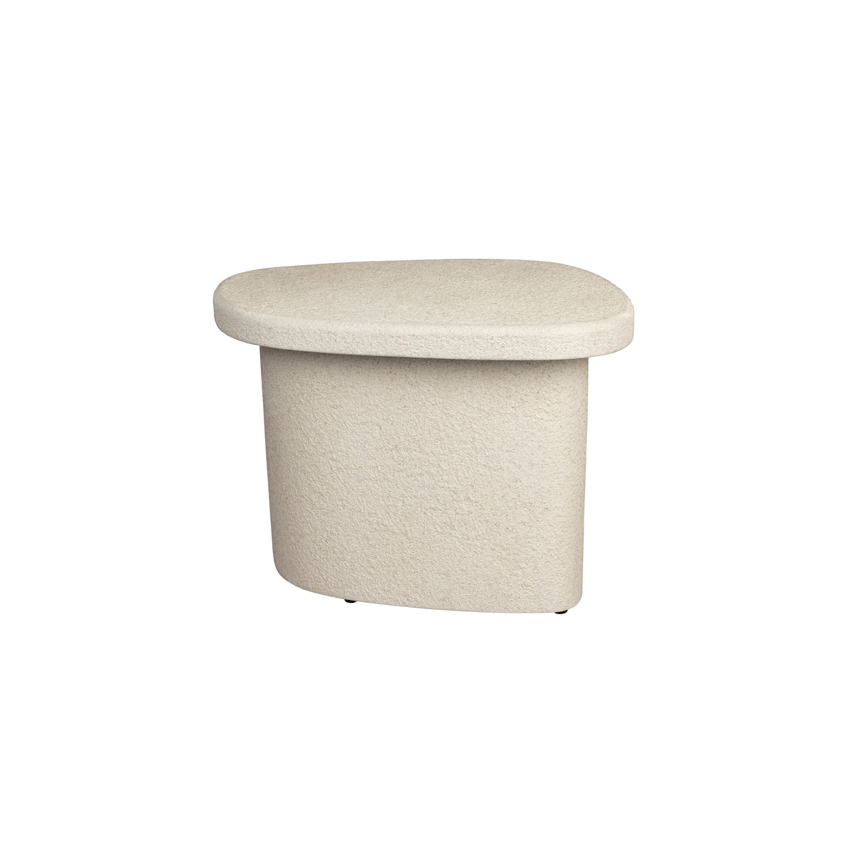 Dutchbone Veda Bijzettafel Hoog Gerecycled Marmer Beige