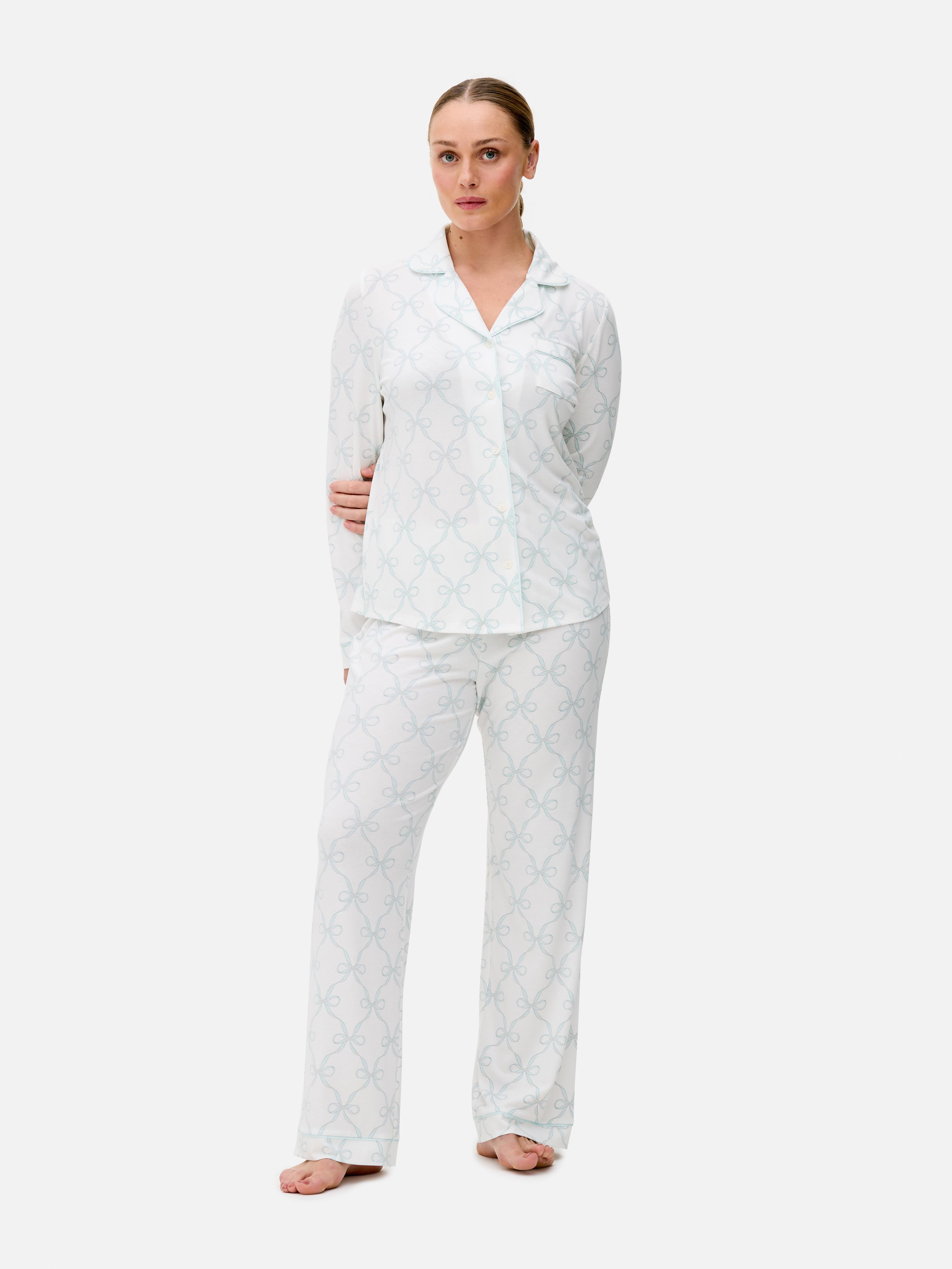 Printed Boyfriend Pajama Set