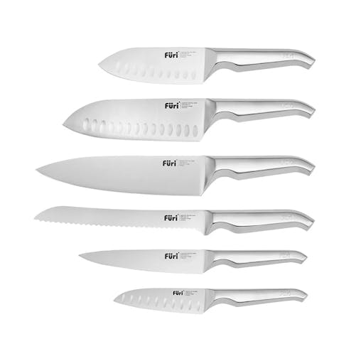 Furi Pro Stone 7pc Knife Block Set Midnight 7 Piece
