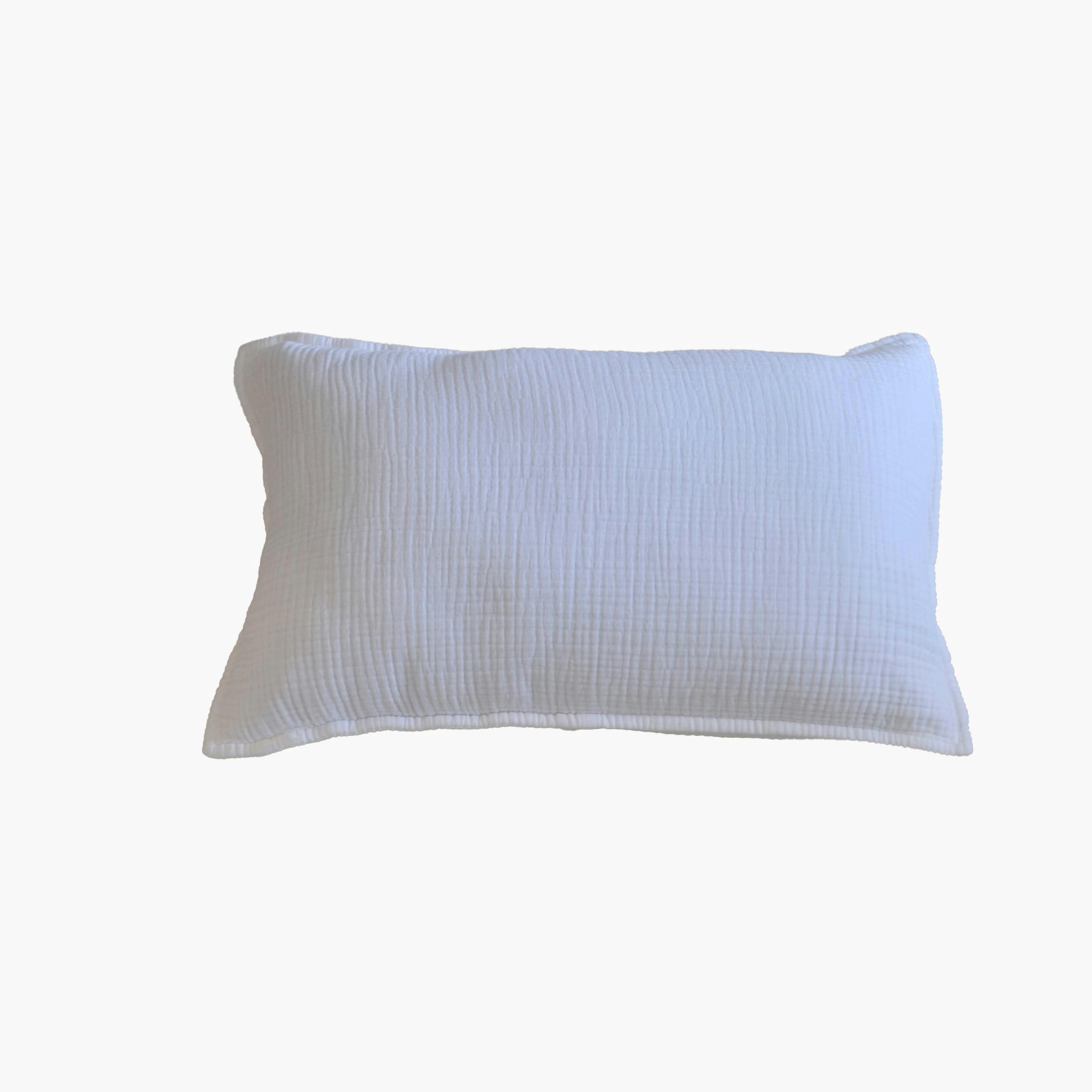 GAZE DE COTON - Coussin gaze de coton blanc 35X50 CM