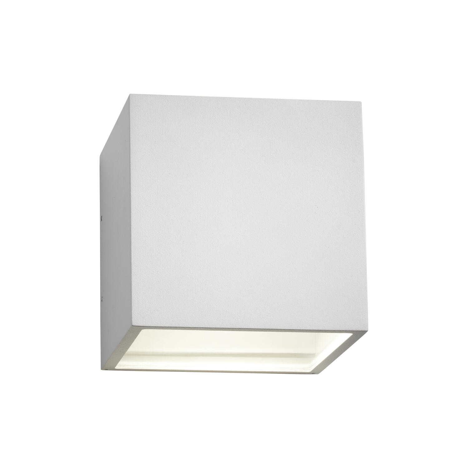 CUBE XL Up/Down v&aelig;glampe, hvid