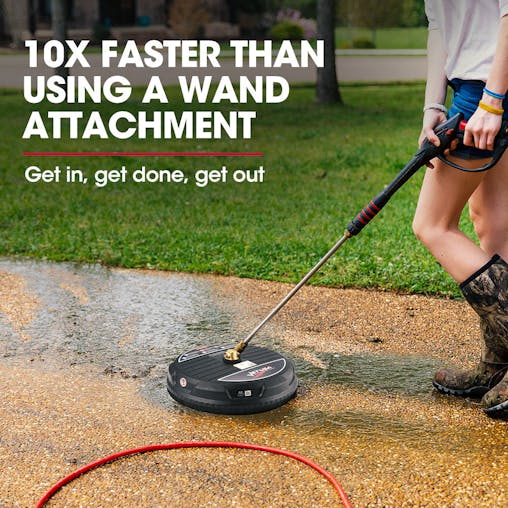 NNEMB 15 Nylon Pressure Washer Surface Cleaner-1/4 Fitting-For Concrete Driveway Patio Floor