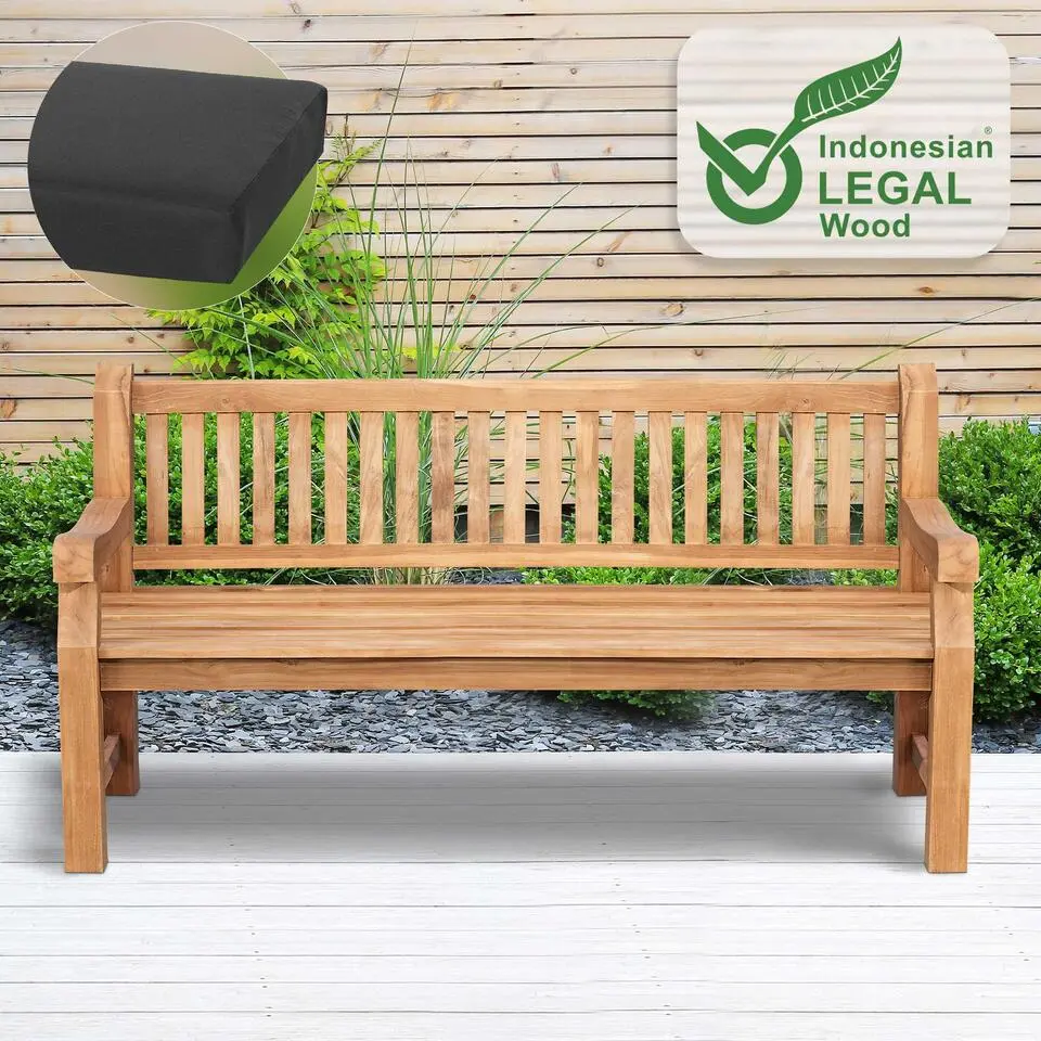 CLP Tuinbank Jackson V2 180 cm - donkergrijs