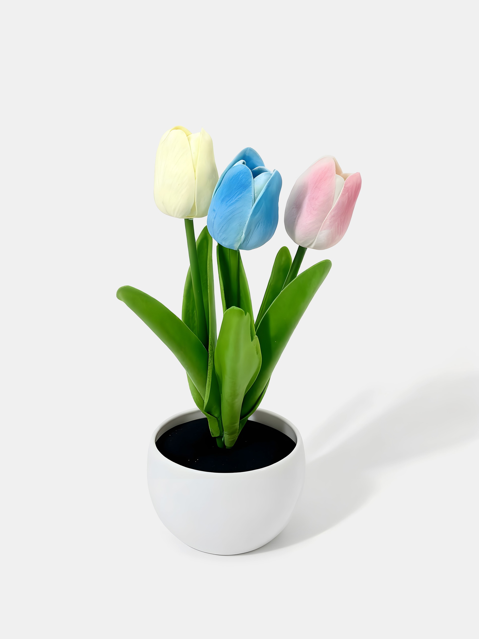 Dekoracyjne tulipany w doniczce