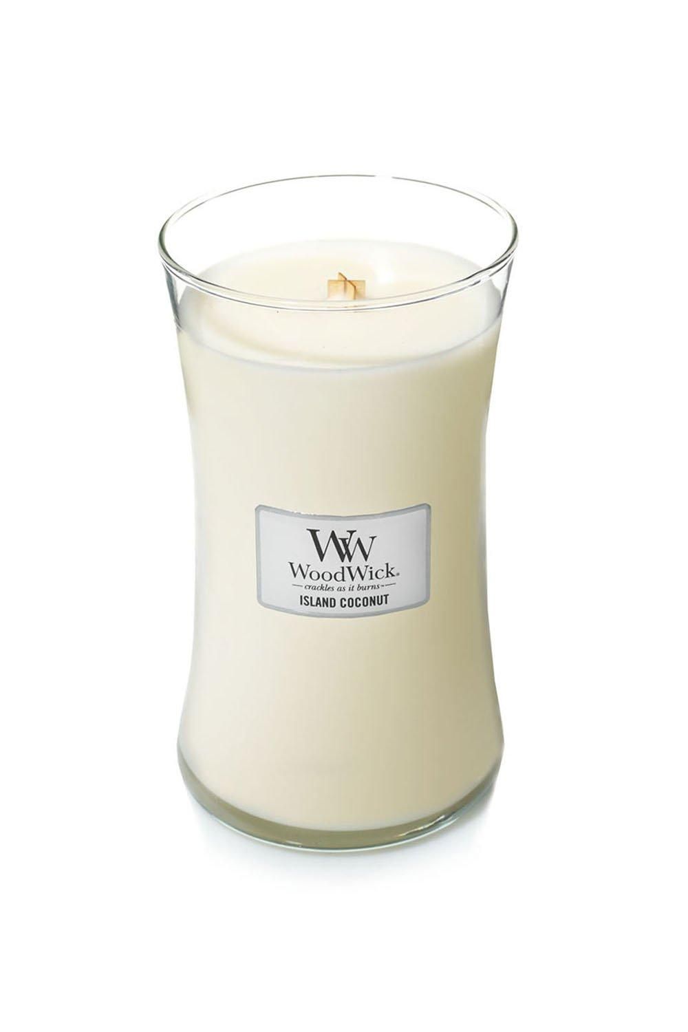 Woodwick Island Coconut Large Candle