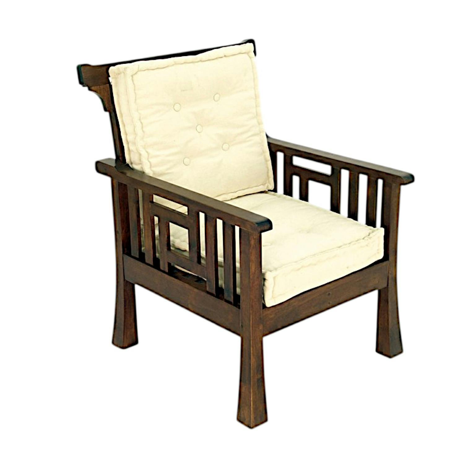 Fauteuil ajouré Hévéa 73x80x97cm MAORI