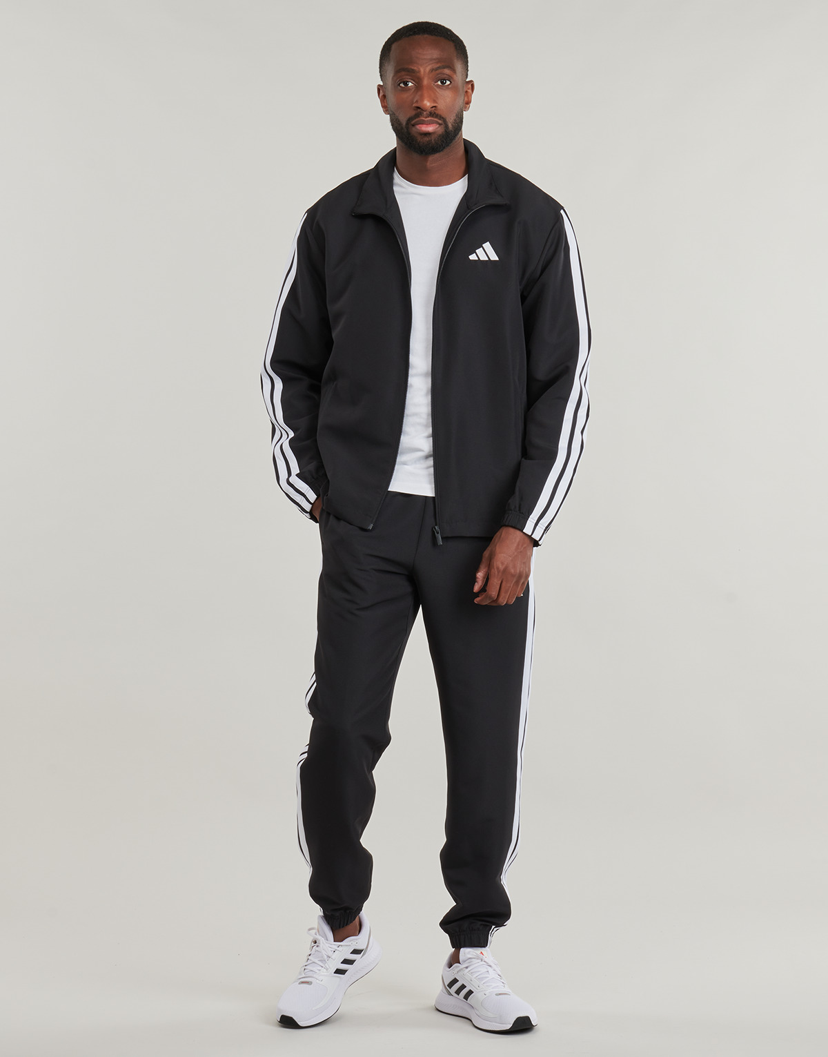 adidas - Basic 3-Stripes Woven Track Suit - Black