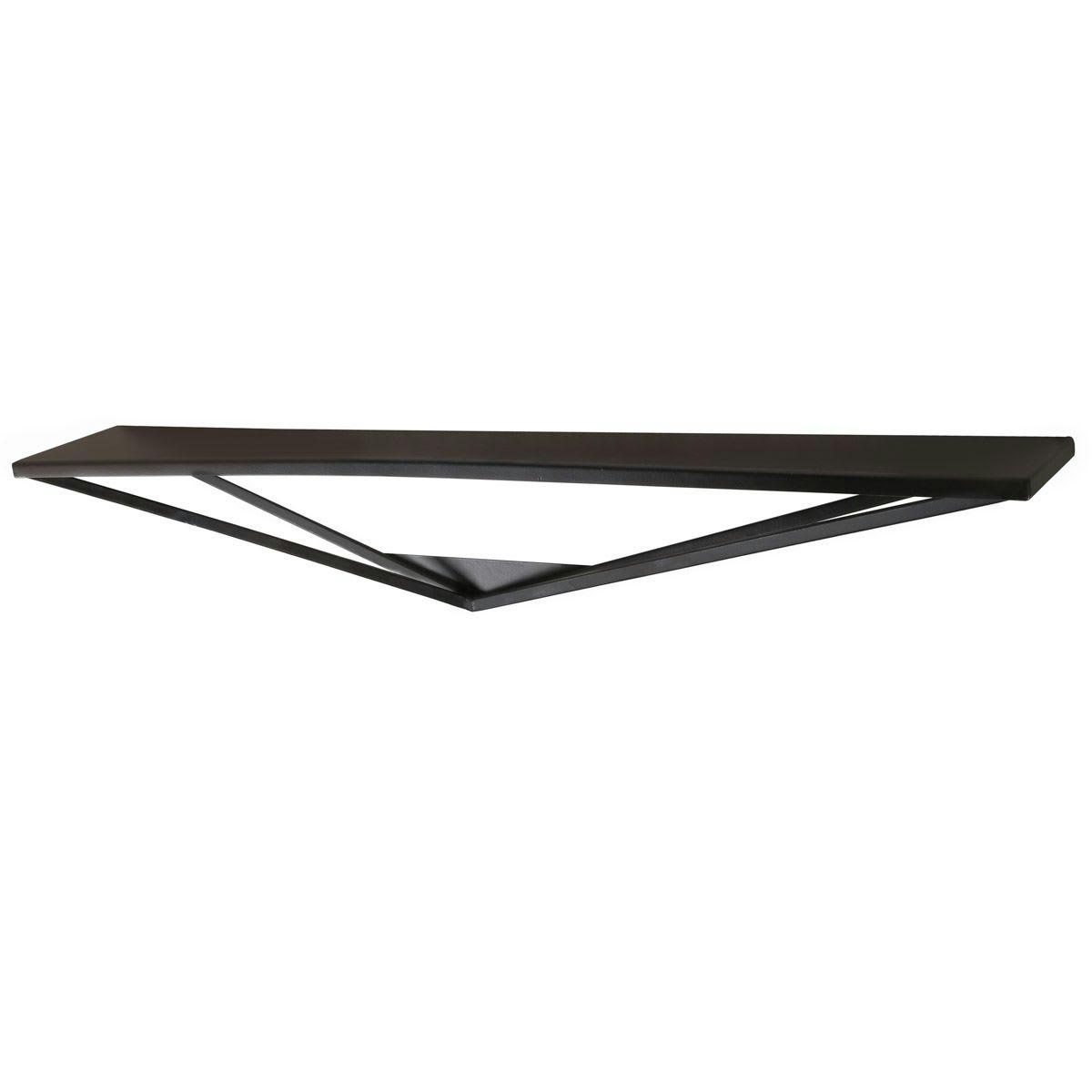EXPO - Étagère murale en métal noir 90 cm