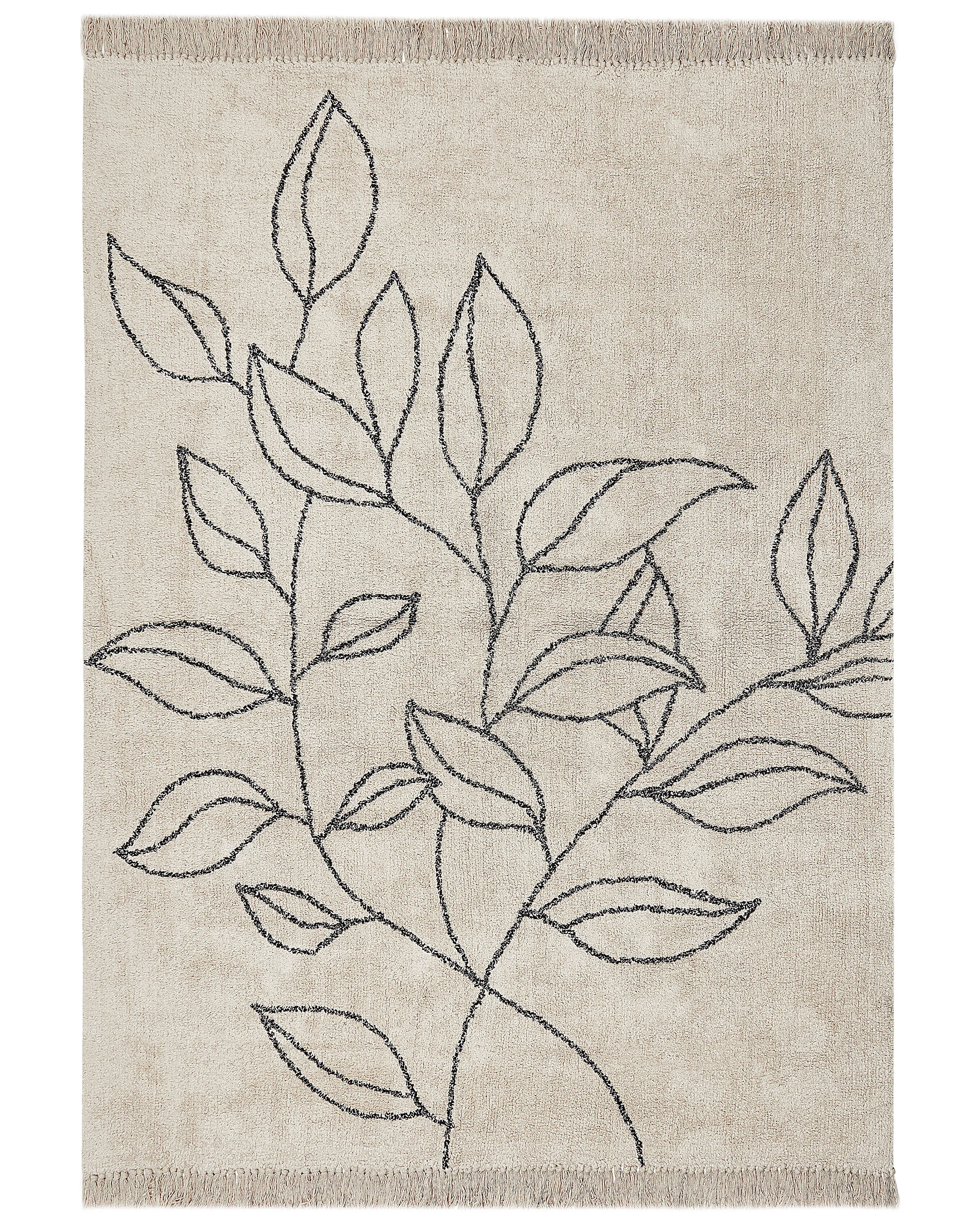 Rug SAZLI Beige 160 x 230 cm Cotton