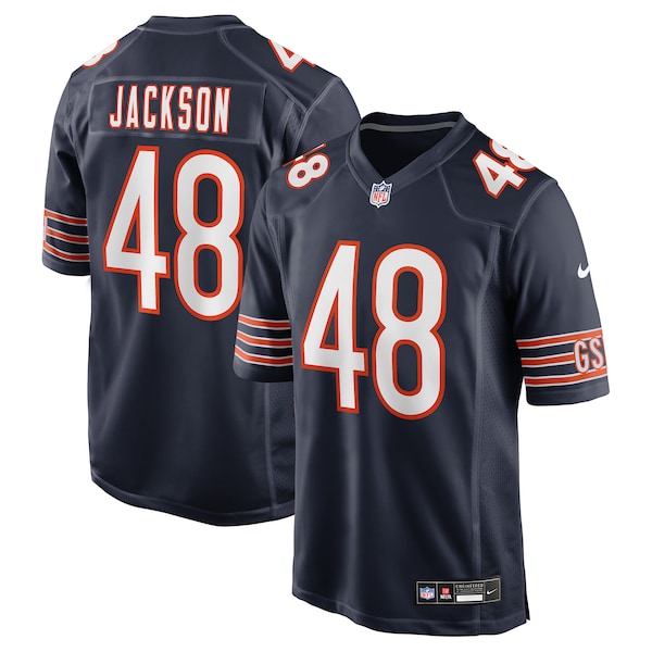 D'Marco Jackson Chicago Bears Nike Team Game Jersey -  Navy