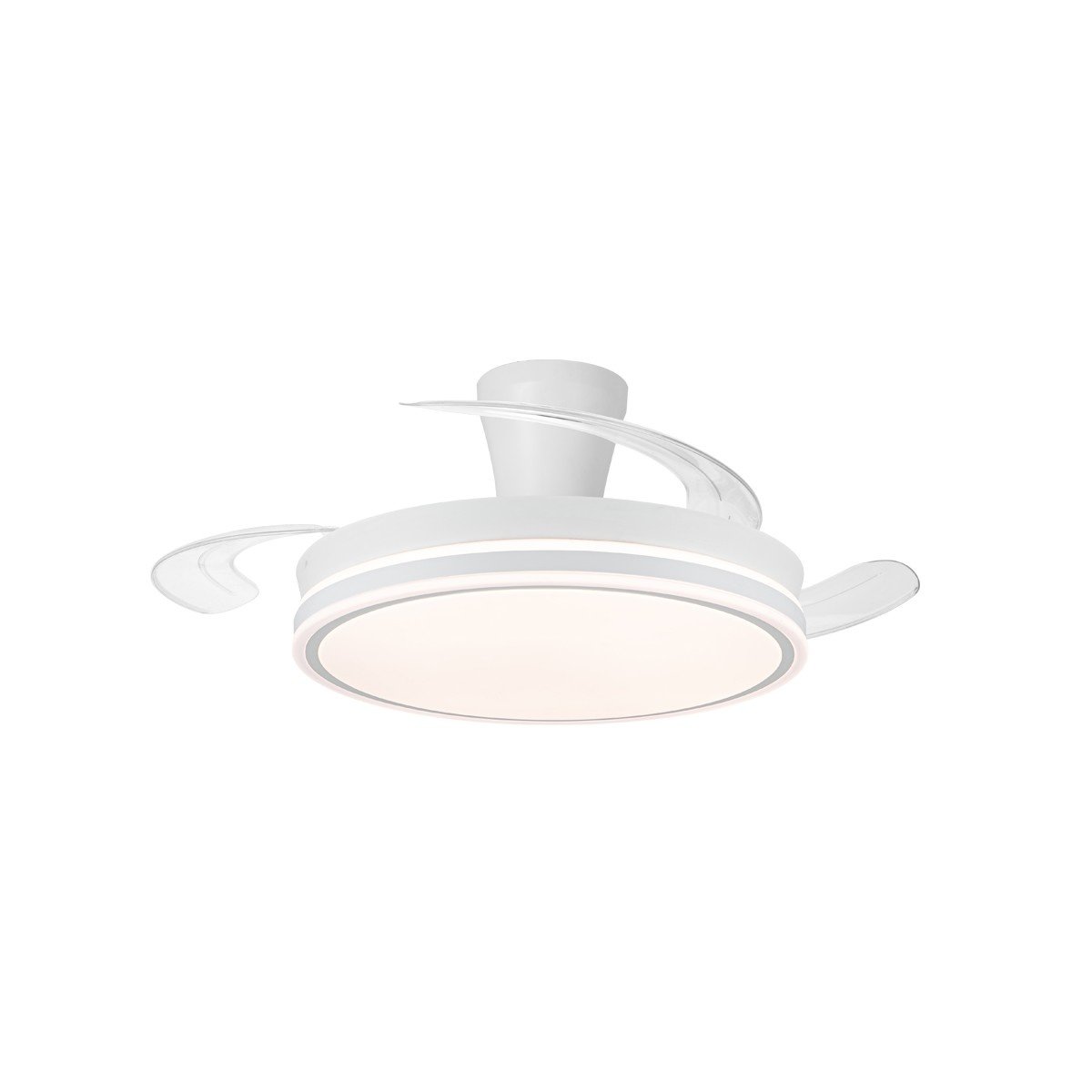 CristalRecord plafondventilator Supereco - 1 lichts - 106 x 25  cm - wit