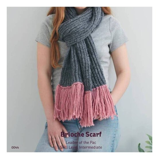 Knitcraft Alpaca Brioche Scarf Digital Pattern 0044