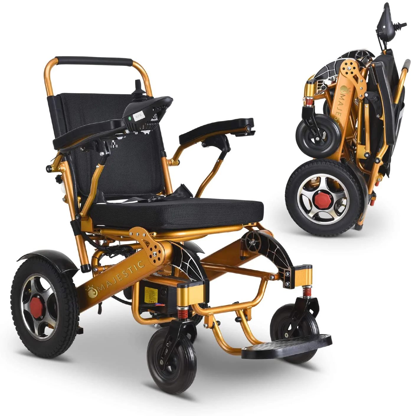 2020 Model Wide Seats Fold  Travel Lightweight Wheelchair Motor Motorized Wheelchairs Electric Silla De Ruedas Power Wheelchair Power Scooter Aviation Travel Safe Heavy Duty Mobility Aids Chair