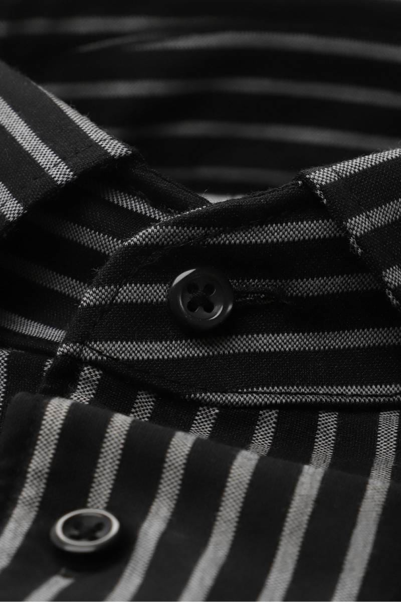 ETERNA 1863 Comfort Fit Jerseyhemd schwarz, Gestreift