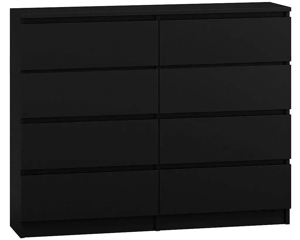 Komoda Syntia 120 cm - czarna
