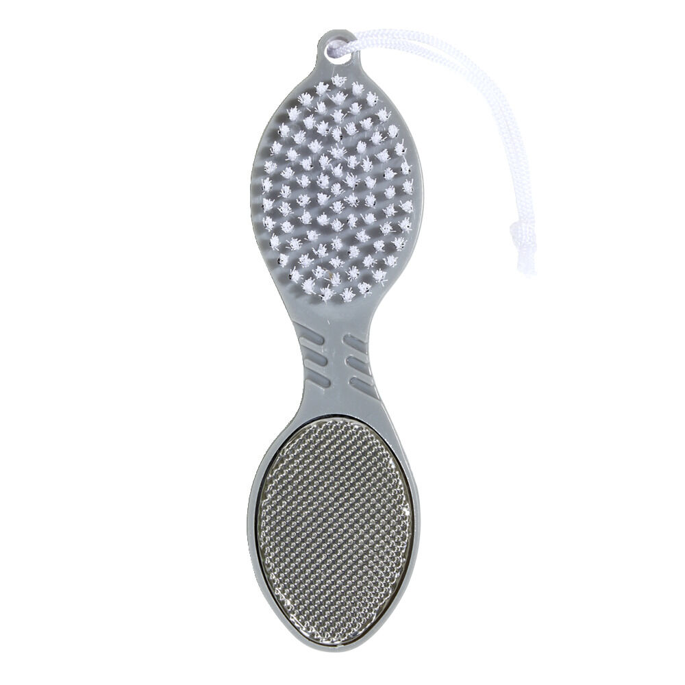 Brosse pédicure 4en1 brosse/pierre ponce/lime douche/lime métallique