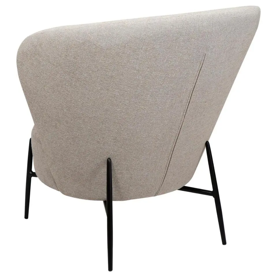 Hioshop Orbit Dan-Form fauteuil boucl&eacute; lichtgrijs