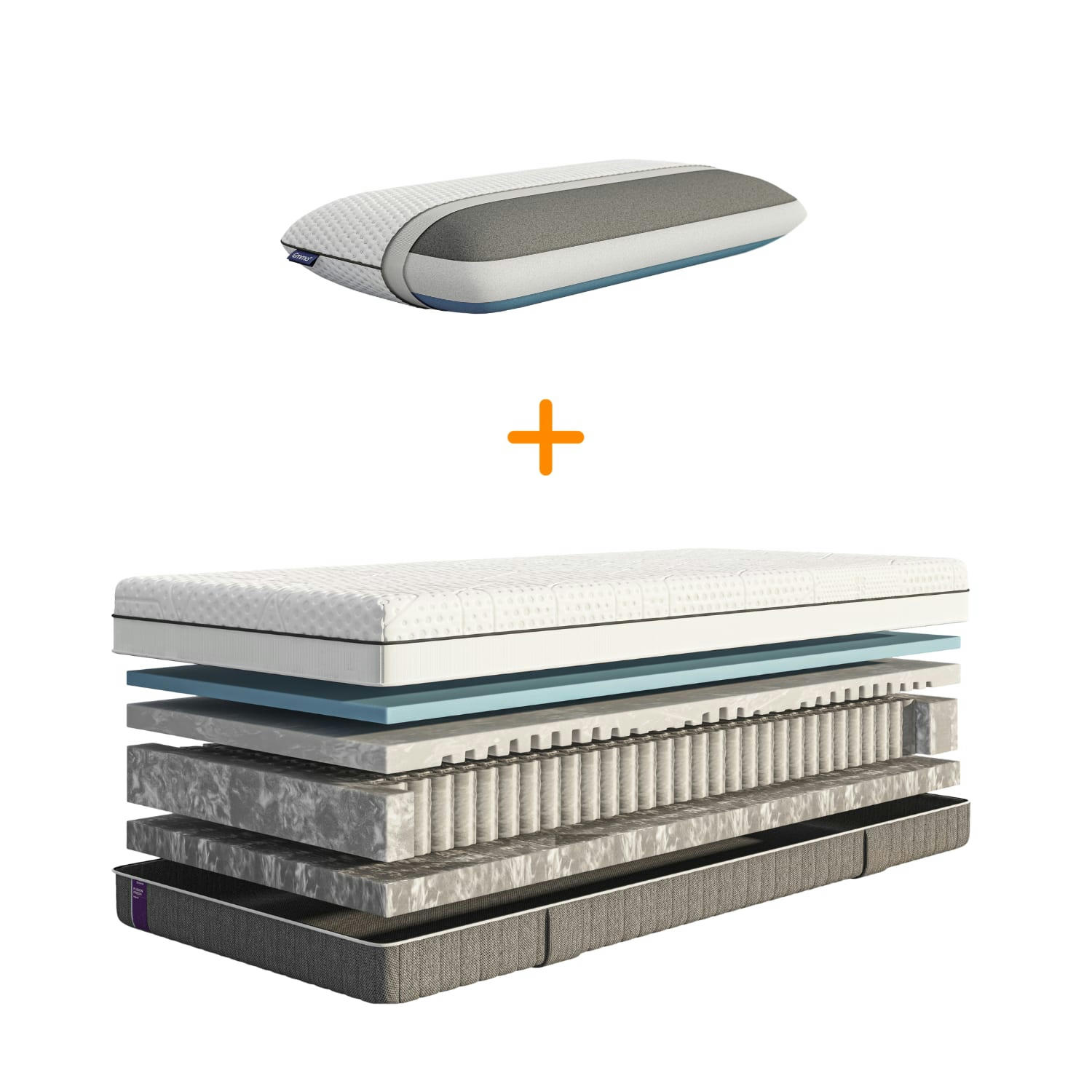 DIAMOND DEGREE HYBRID PILLOW - Emma Deluxe | Diamond Degree Hybrid 90X190 + Oreiller Premium 70x40