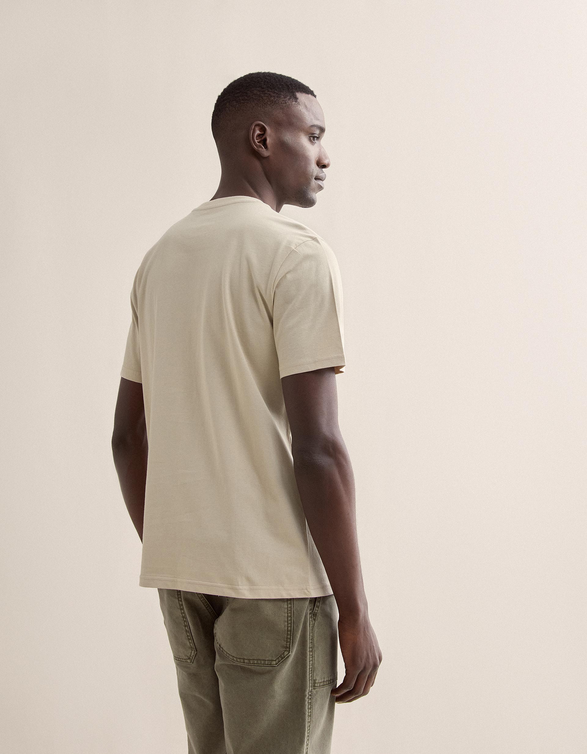 T-shirt, Homem, Bege Claro