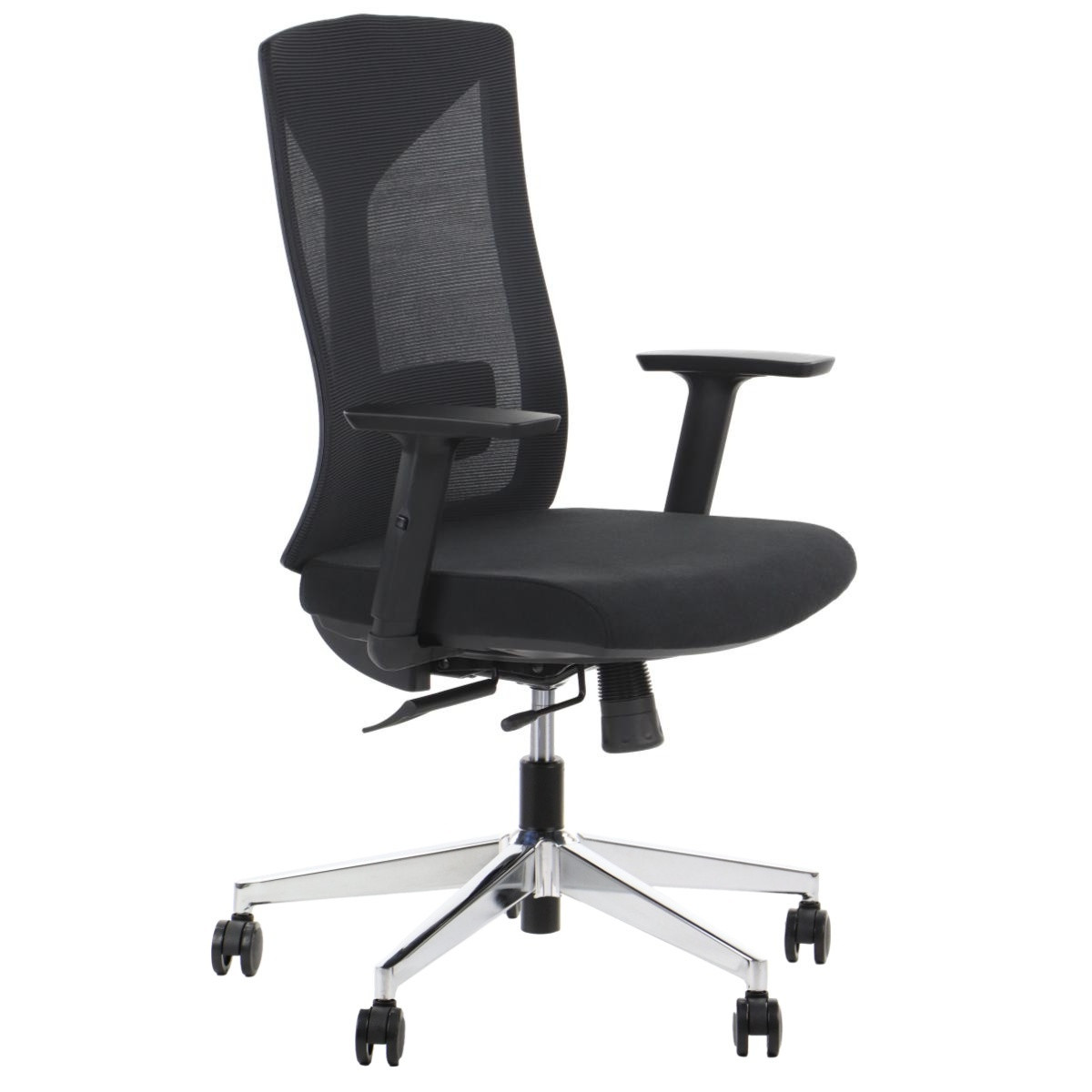 Fotel biurowy HAGER czarny/metal