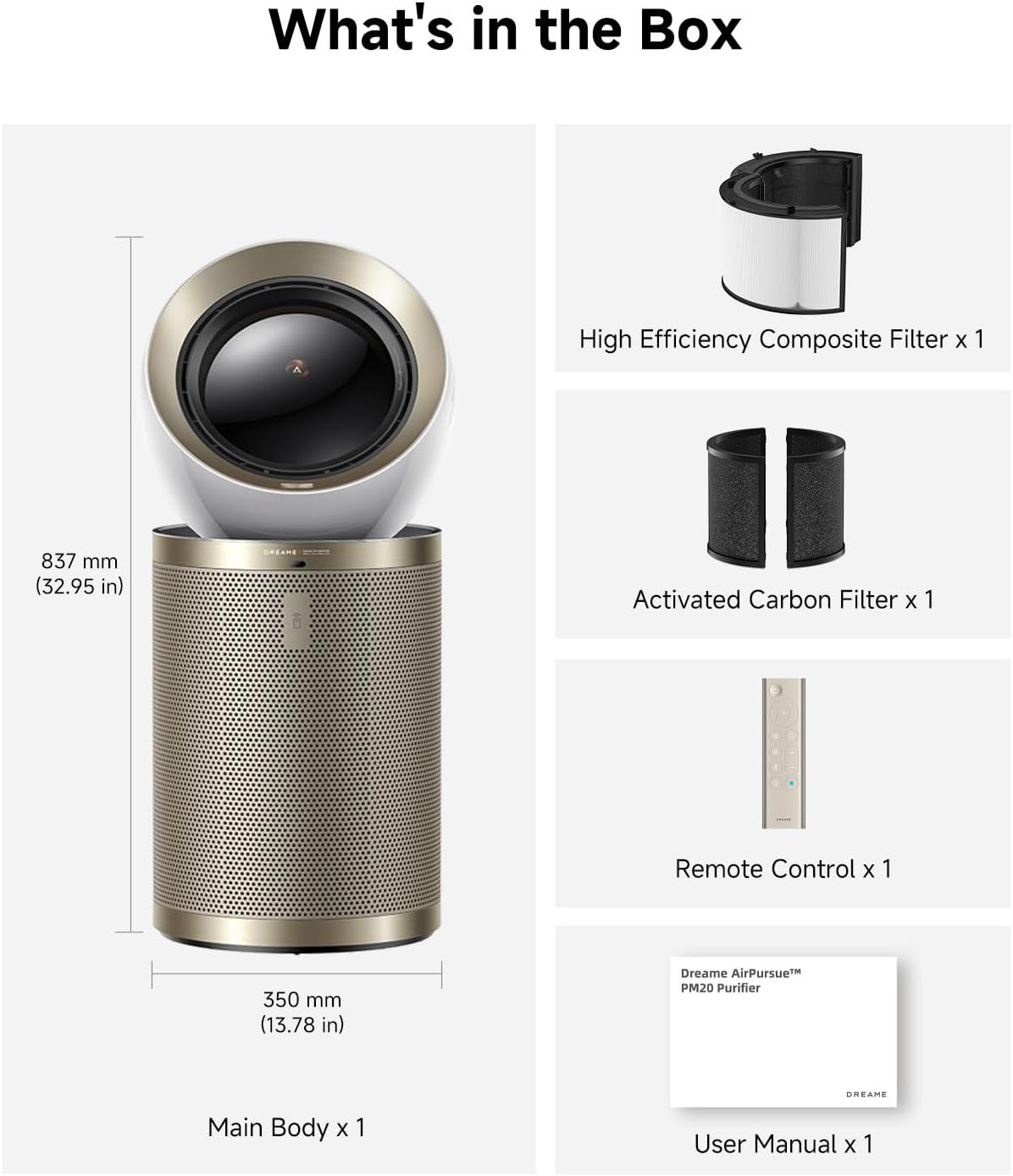 Dreame AirPursue™ PM20 Purifier for Home Large Room