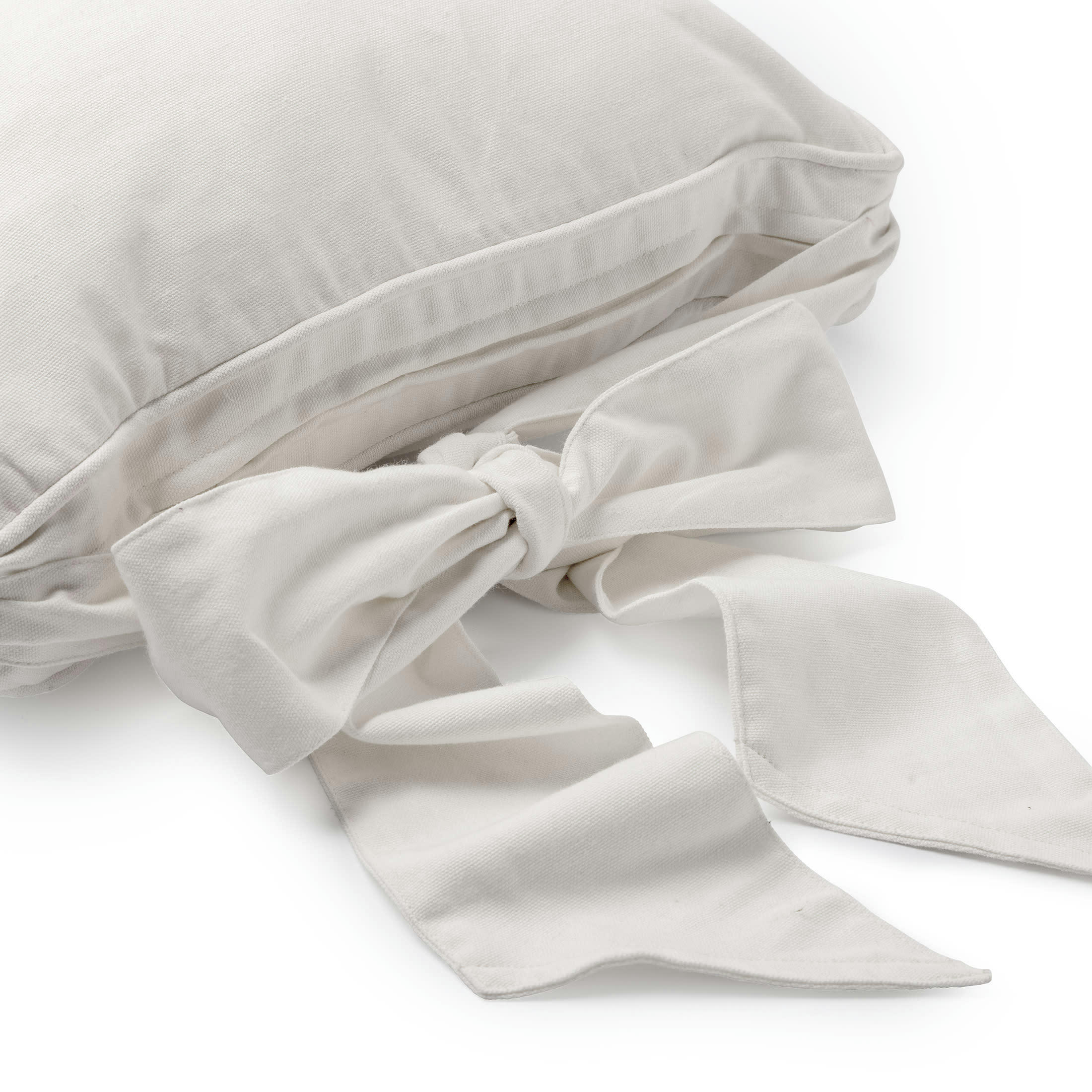 - Housse de galette de chaise blanc en coton 45x45 cm uni