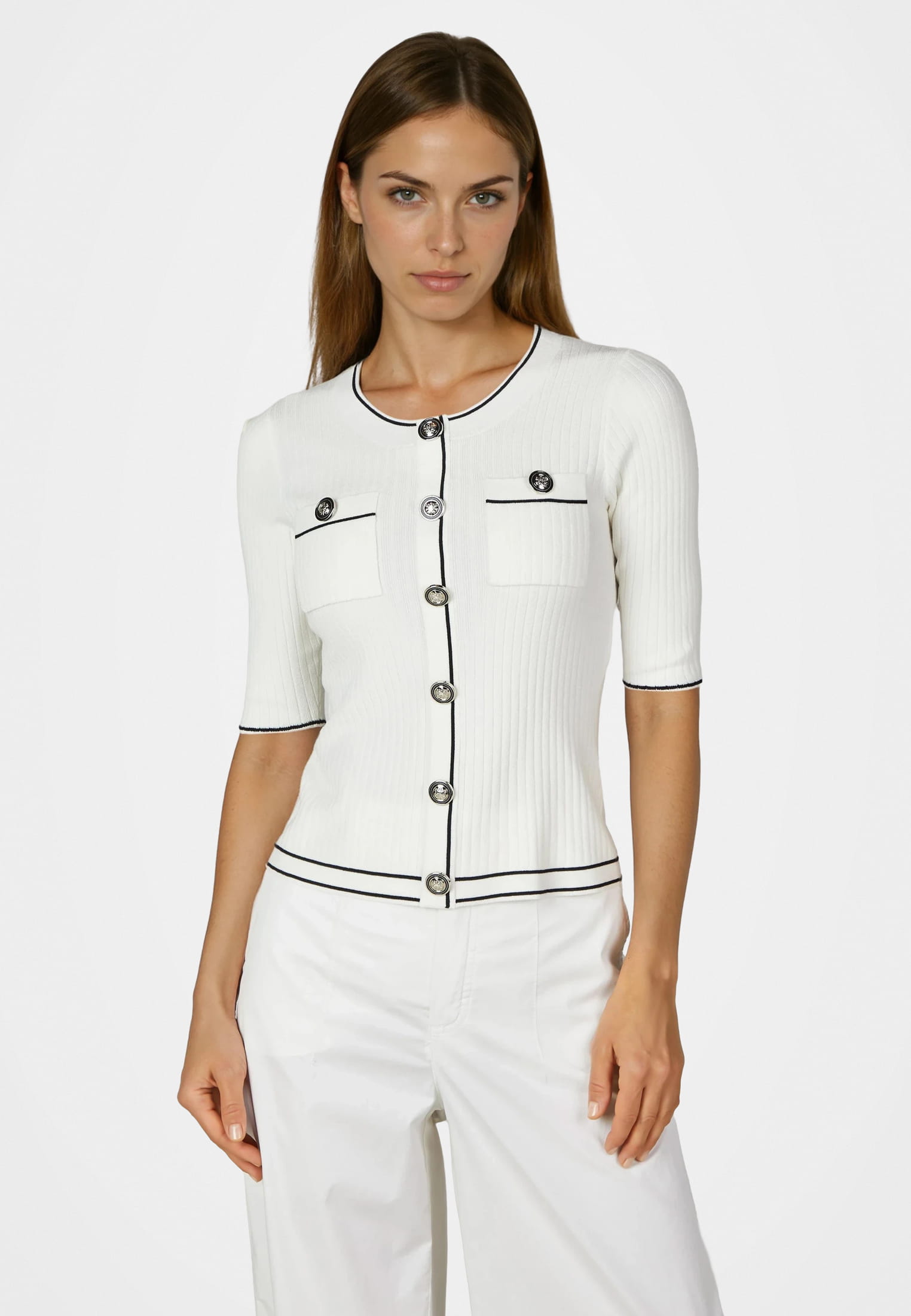 Pullover mit Kontrastdetails
