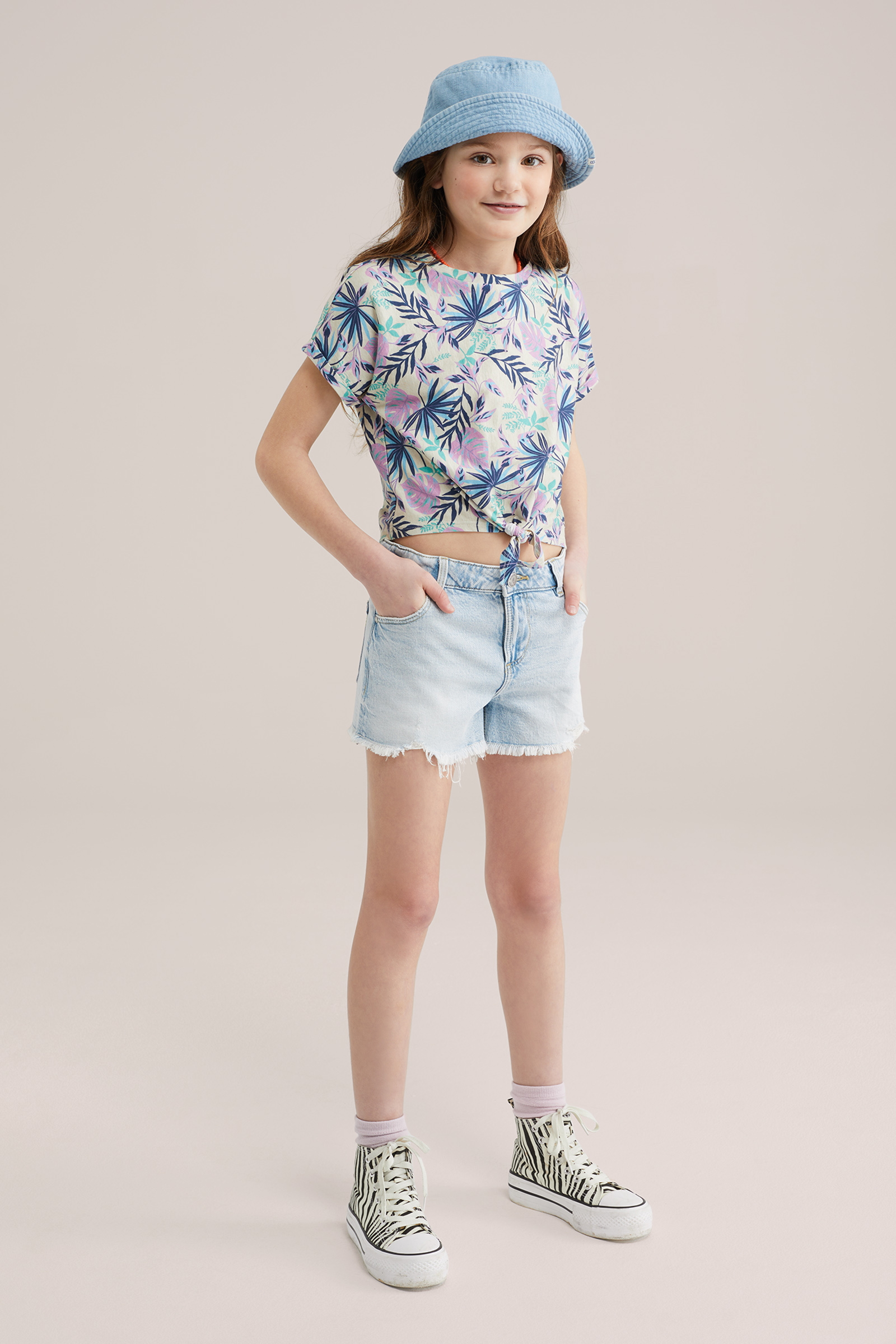 Meisjes top met dessin